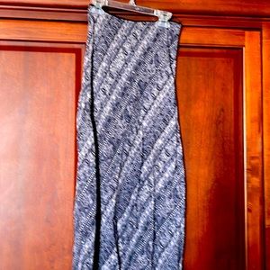 A line aide slip silk blend  skirt